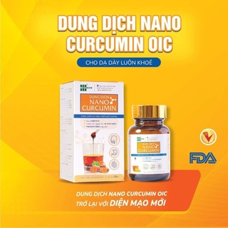 Tinh nghệ Nano Curcumin nghiên cứu bởi Viện Hàn lâm Khoa học và Công nghệ dạng dung dịch 50ml