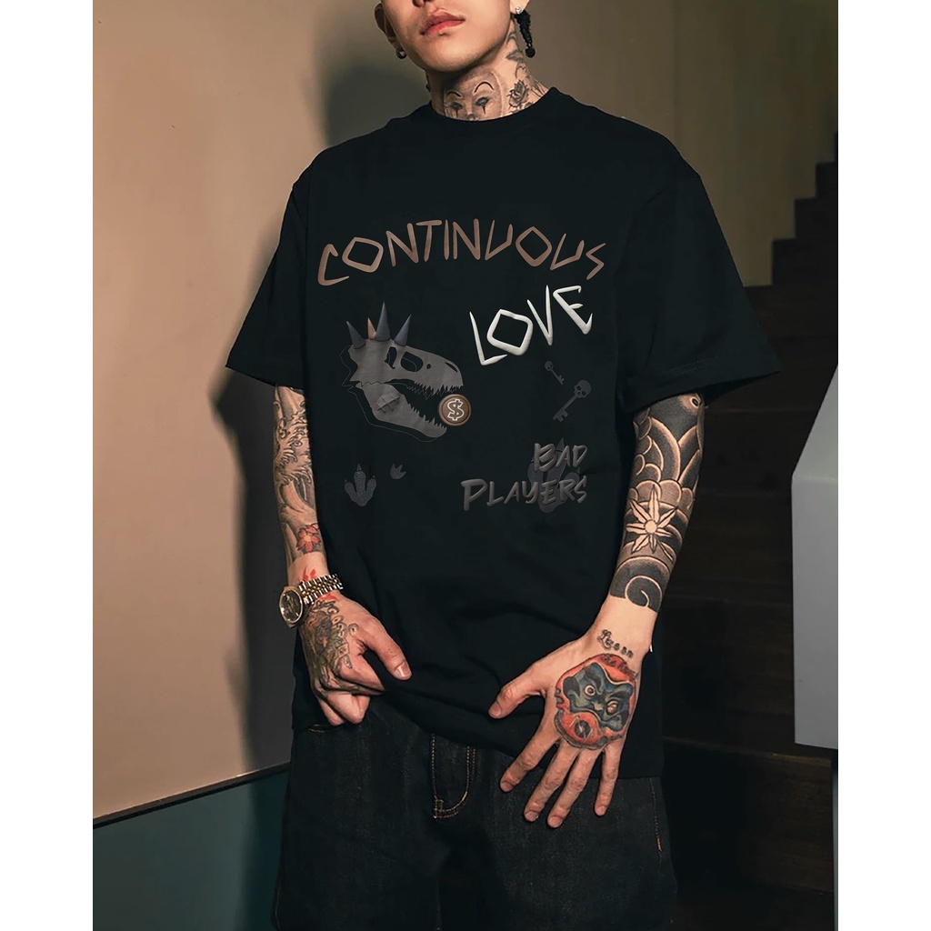 Áo thun Continuous - CTNS - DINOSAUR/ Black