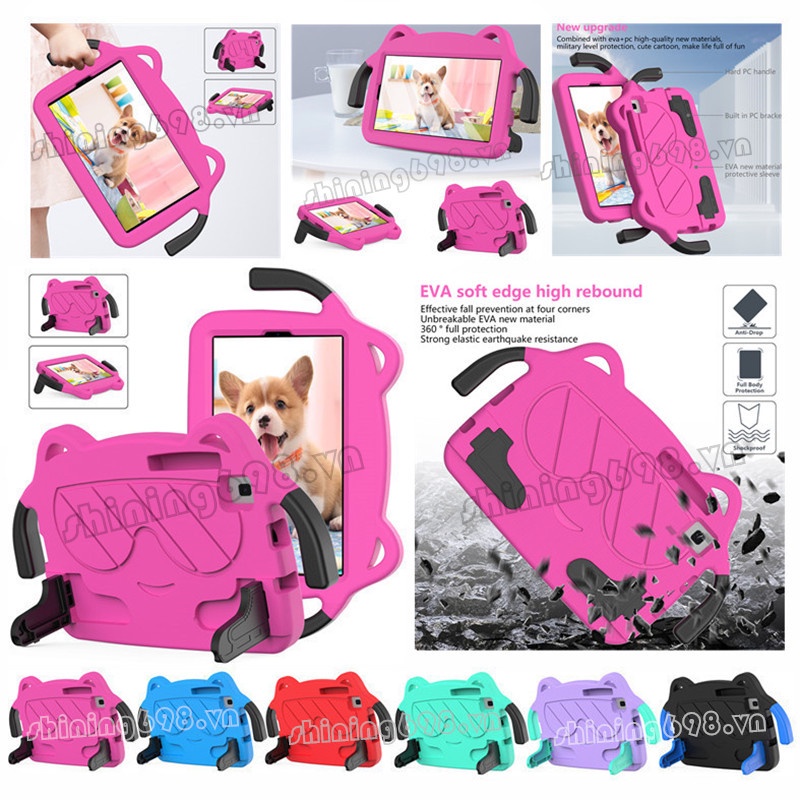 For Samsung Galaxy Tab A 8.0 Inch 2019 SM-T295 T290 T297 Cute Cartoon Kids Case Shockproof EVA With Bracket Protect Tablet Cover