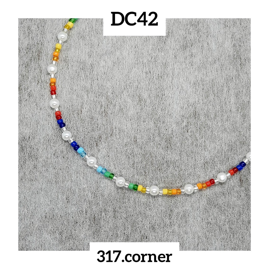 Vòng cổ / Dây chuyền hạt cườm cầu vồng - DC42 - 317.corner