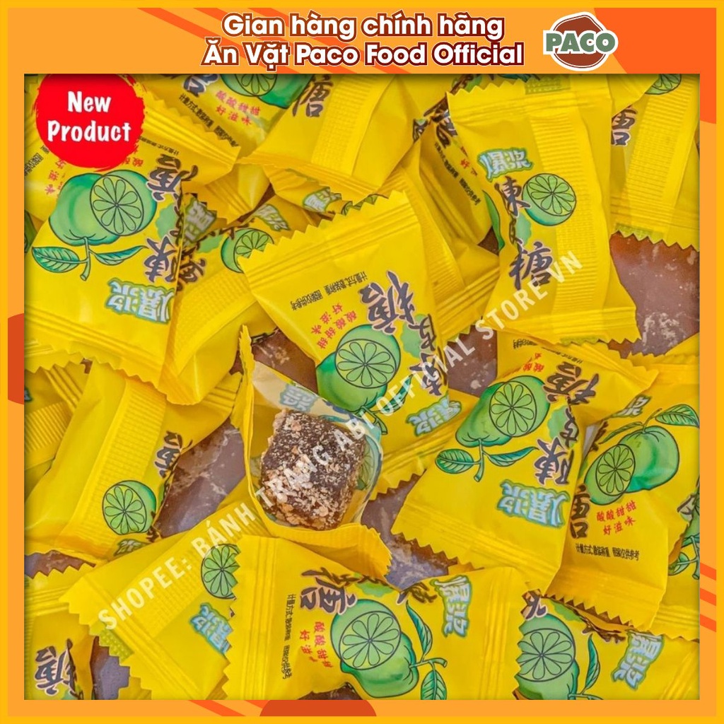 Hot Tiktok Món Mới Xô-Gói kẹo quýt chanh muối ô mai xí muội nhân chảy ăn vặt món ngon gây nghiện gói 208g xô 218g