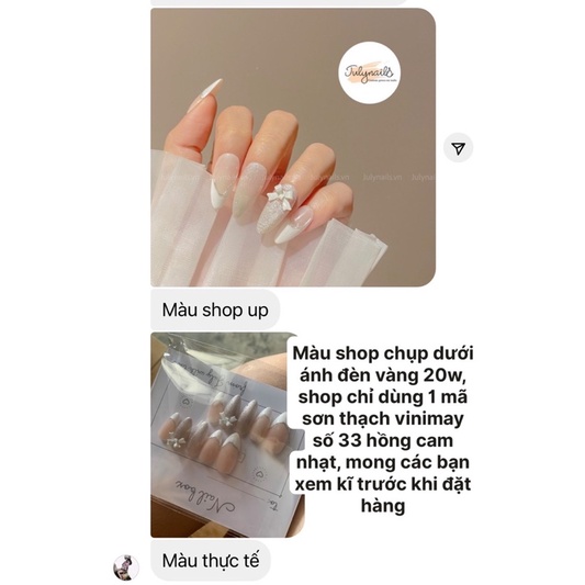 Móng Úp Thiết Kế Mắt Mèo Thạch Đính Nơ nb125 julynails.vn