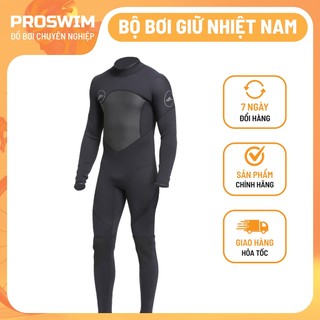 Bộ Quần Áo Lặn Dạng Liền cho nam Sbart Dày 3mm Giữ ấm chống lạnh - Kéo khoá sau lưng