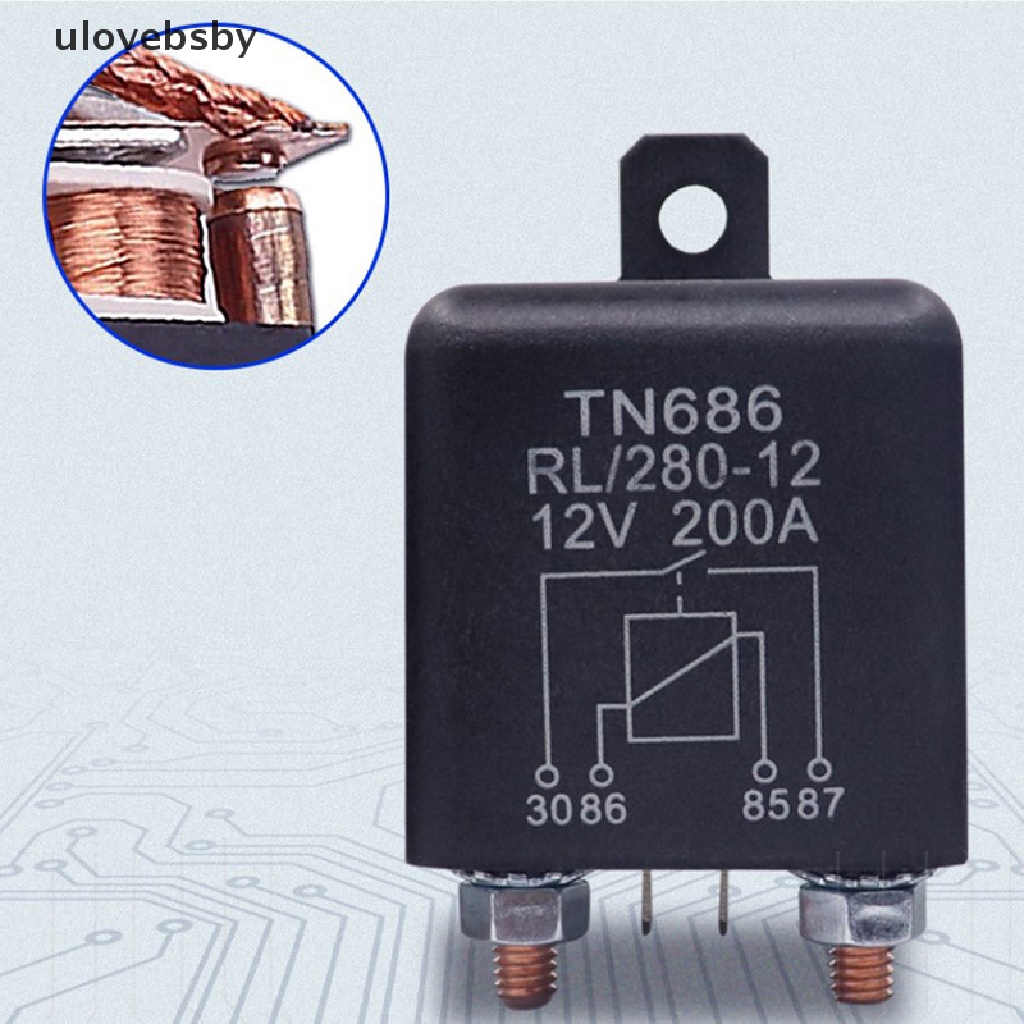 Rơ Le Khởi Động 200A 100A 12V / 24V Chuyên Dụng Dành Cho Ô Tô