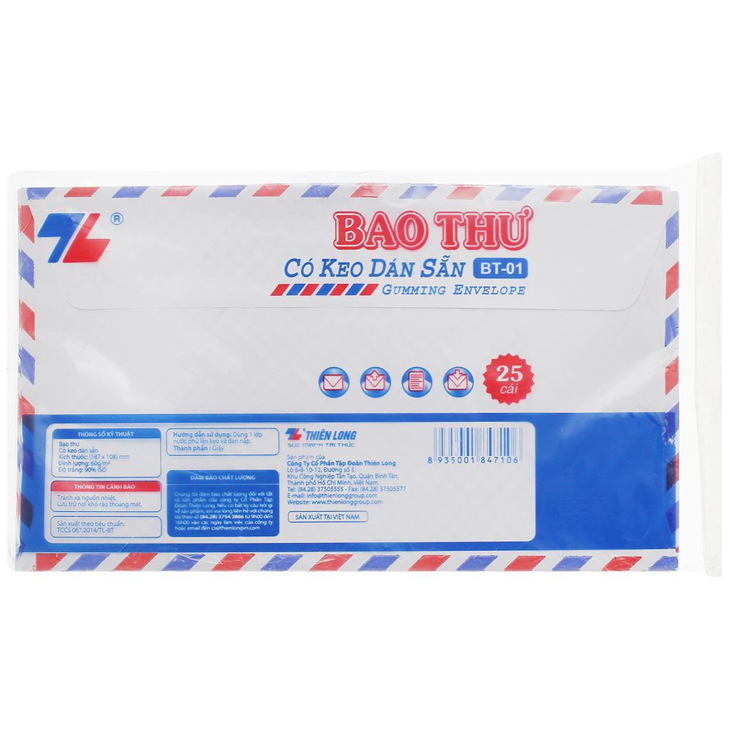 Bao thư Thiên Long BT-01