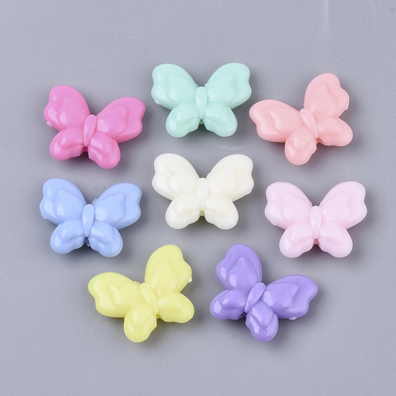 10-215 Hạt Xỏ Acrylic Hình Đám Mây 3D Kích Thước 33x23x17mm: 2mm