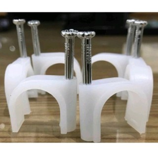 Đinh móc đóng dây điện, móc nhựa đóng đinh nhiều size: 5mm, 7mm, 8mm, 10mm, 11mm, 13mm, 16mm