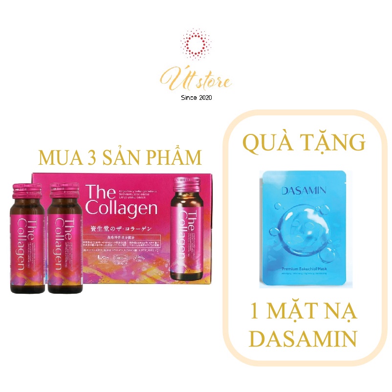 Nước Uống The Collagen Shiseido Nhật Bản (Mẫu Mới) 1 hộp 10 chai(1 chai 50ml)