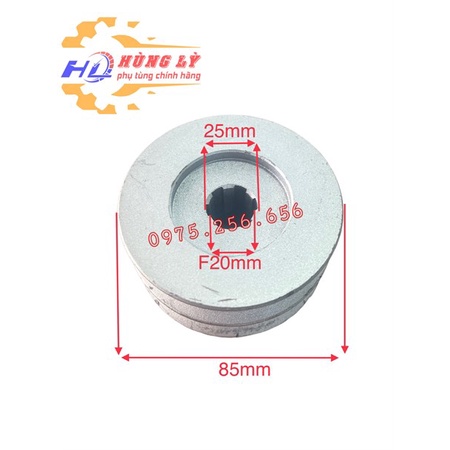 Puly 20/25*85mm 6 then 2 rãnh B máy nổ 173=&gt;190 (Cái)