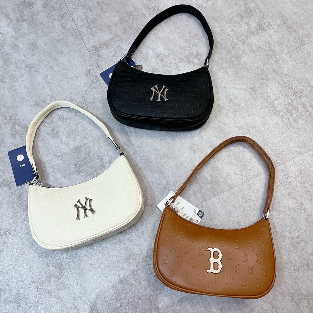 (TQXK 1:1) Túi kẹp nách nâu, trắng, đen, chất da dập nổi sắc nét