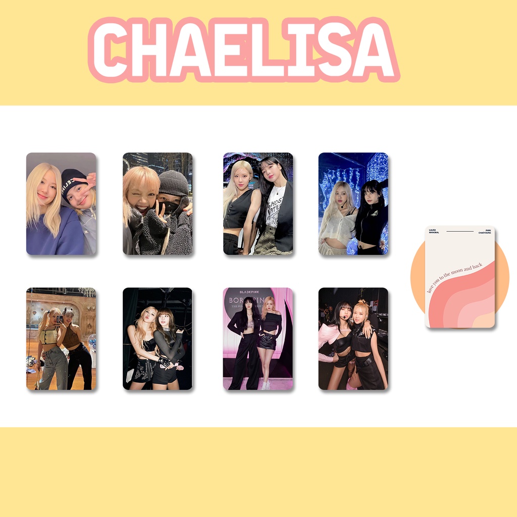 SET 8 CARD CHAELISA BLACKPINK