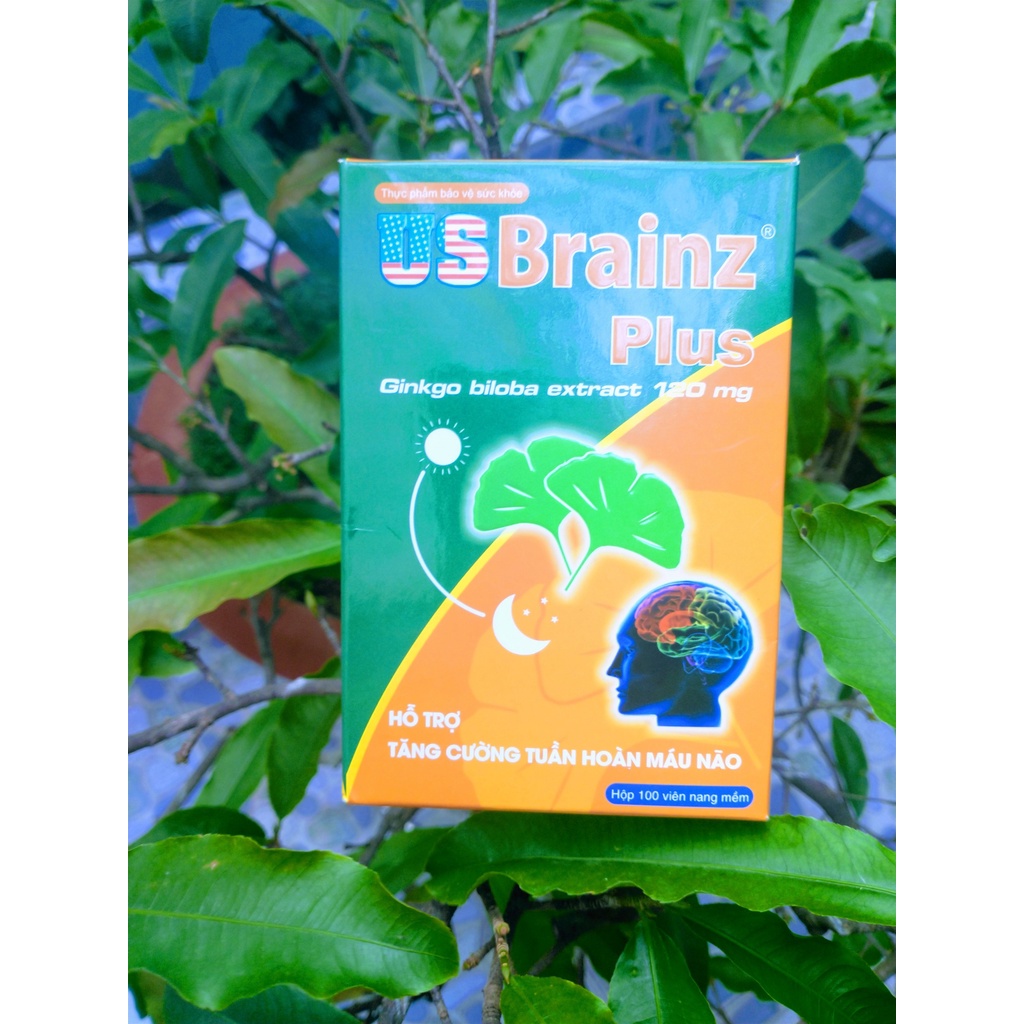 Bổ não -US Brain Plus tăng cường tuần hoàn máu não, giảm đau đầu chóng mặt, rối loạn tiền đình, hỗ trợ mất ngủ