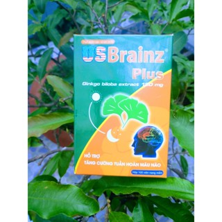 US Brain Plus giúp bổ não, hoạt huyết, giảm đau đầu chóng mặt,căng thẳng, rối loạn tiền đình, giúp ngủ ngon giấc