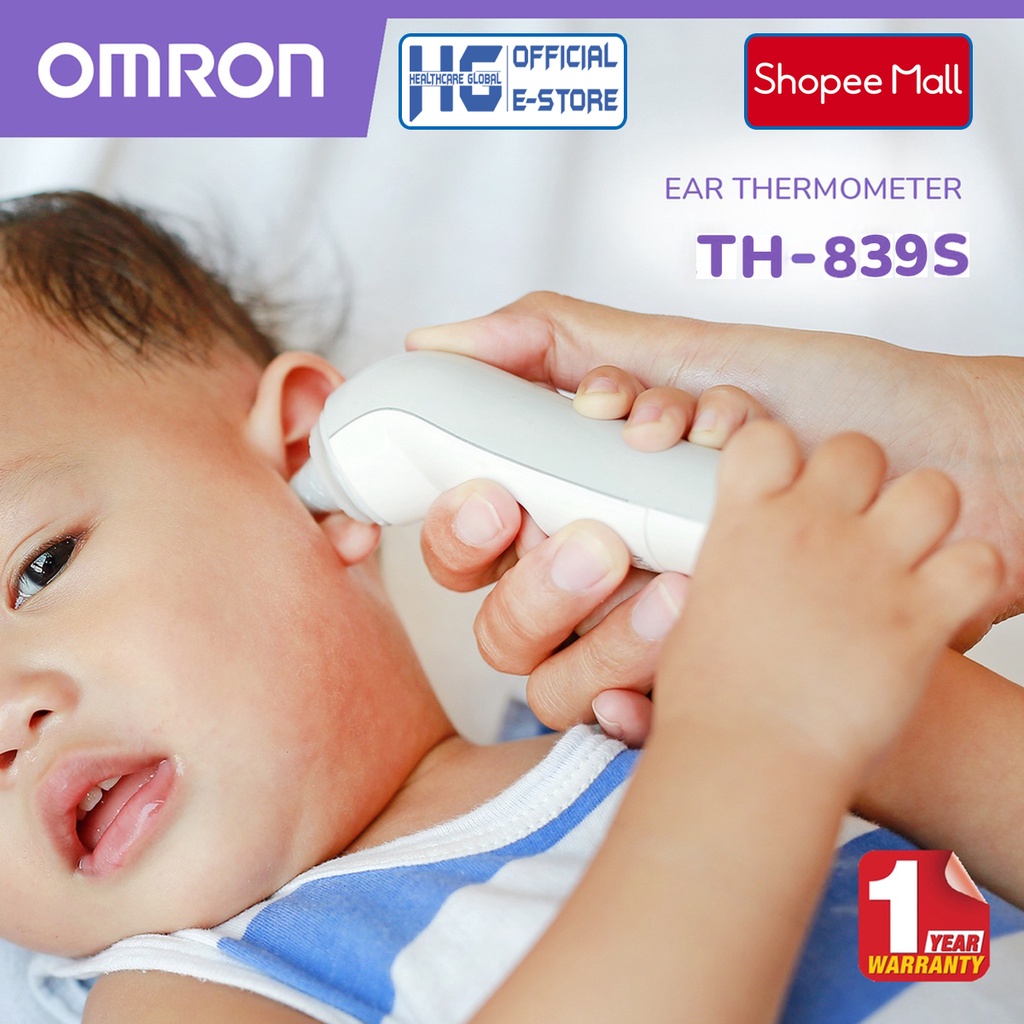 Nhiệt Kế Hồng Ngoại Đo Tai Omron TH839S | Cho Kết Quả Nhanh Và Chính Xác Trong 1 Giây