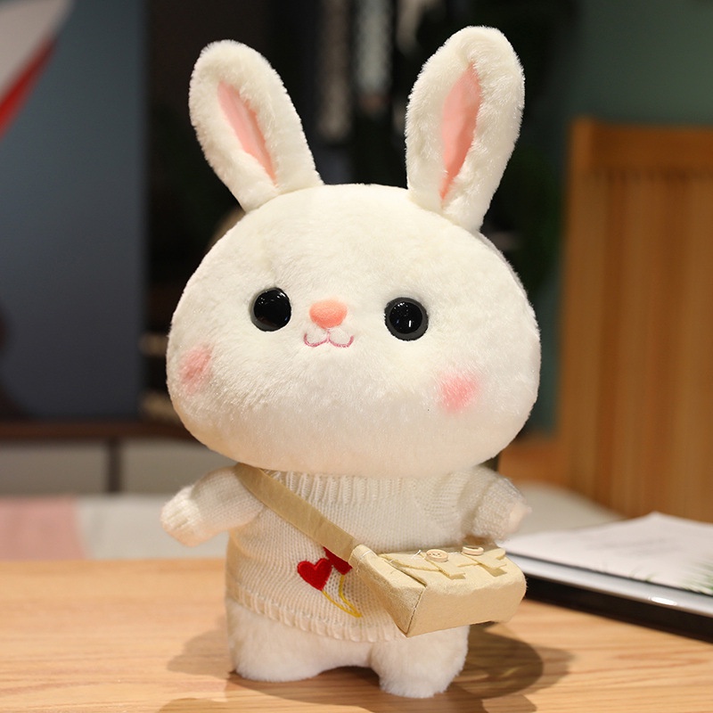 Thú Nhồi Bông Hình Thỏ 30CM Xinh Xắn Đáng Yêu