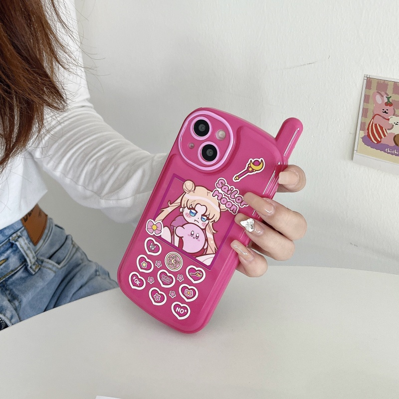 Ốp Điện Thoại Chống Rơi Họa Tiết Thủy Thủ Mặt Trăng Cho iPhone 14 13 12 11 Pro Max Plus X XR XS Max