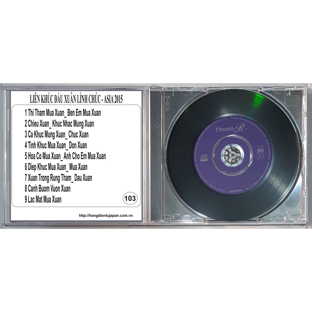 Combo2 gồm 4 CD nhạc Xuân (75 - 103 )