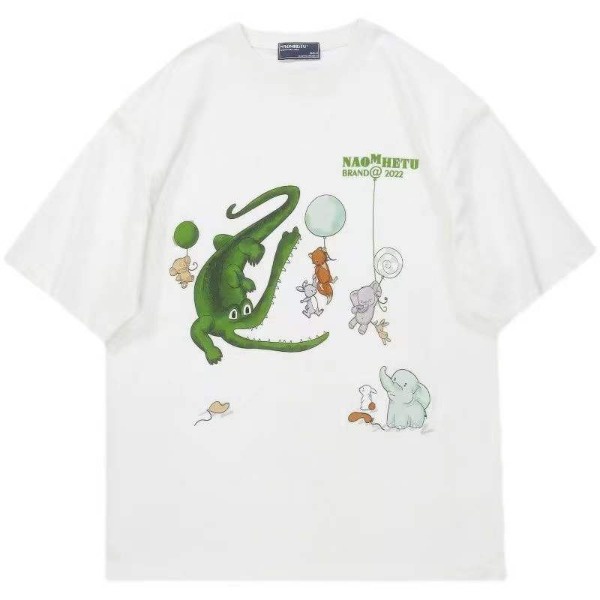 NRVP Áo Thun Unisex Mùa Hè Dáng Suông Tay Cộc Phong Cách Hàn Quốc Cho Nam Nữ