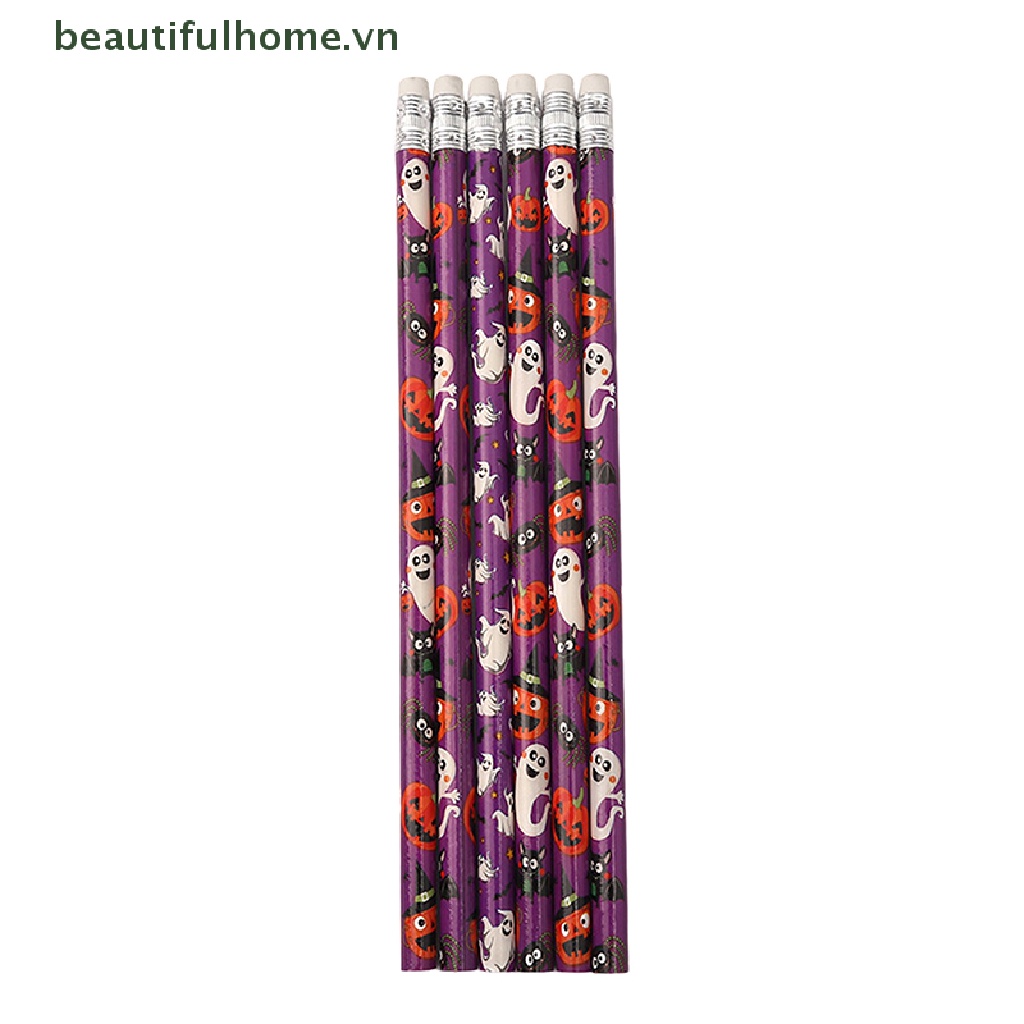 Bộ 10 Bút Chì Họa Tiết Halloween Thân Thiện Với Môi Trường