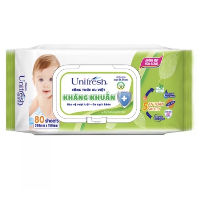 Khăn Ướt Unifresh Family (80 Miếng)