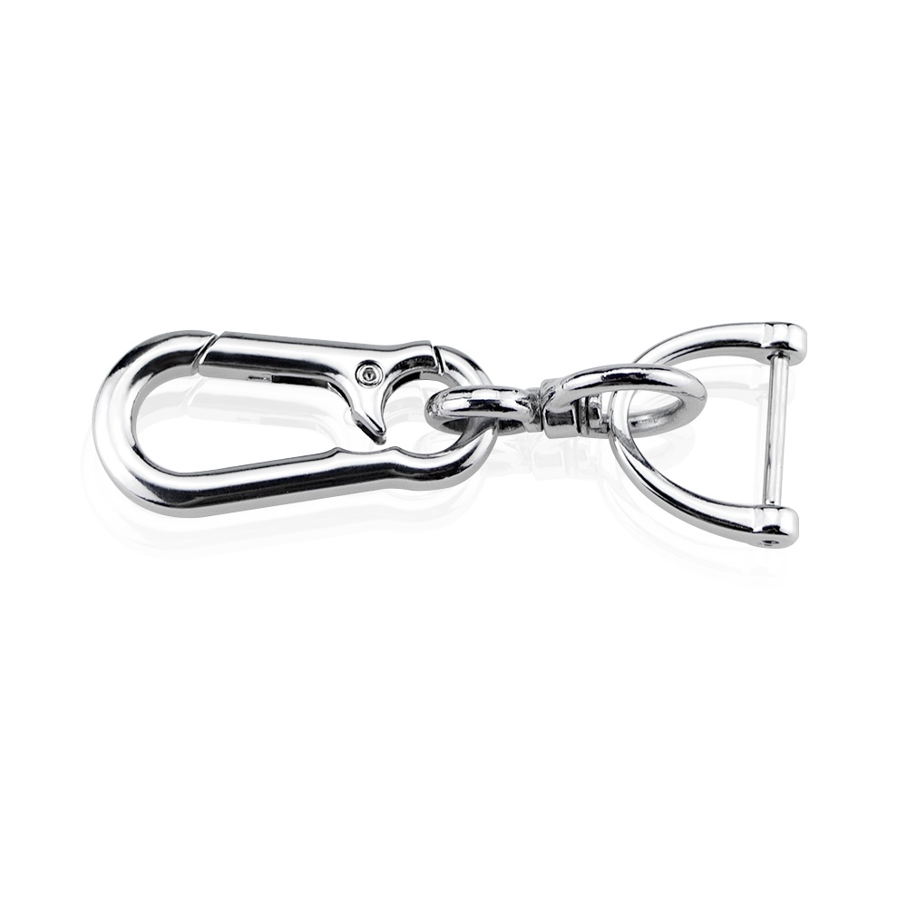 Móc Khóa Kim Loại 2 Màu Thông Dụng Cho Nam Và Nữ