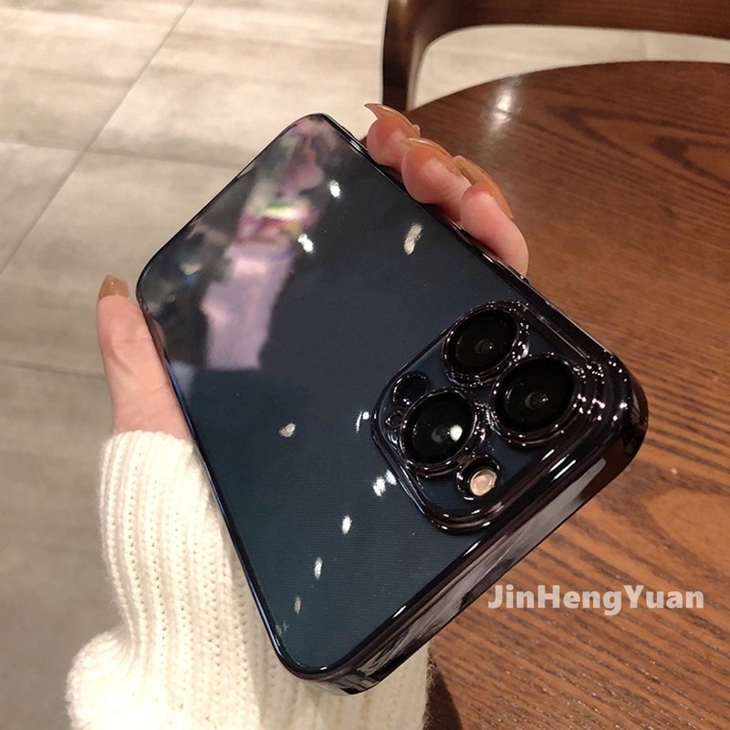 Ốp Điện Thoại Silicon Khung Vuông Mạ Màu Sang Trọng Cho IPhone 14 13 12 11 Pro Max Mini 14plus X XS Xsmax XR 7 8 Plus