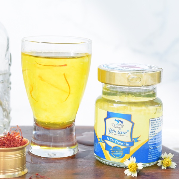 Lốc Yến Chưng Sẵn Yến Loan Gồm 6 Hũ 5g Yến Chưng Saffron, Đông Trùng, Sâm Không Chất Bảo Quản Thích Hợp Làm Quà Tặng