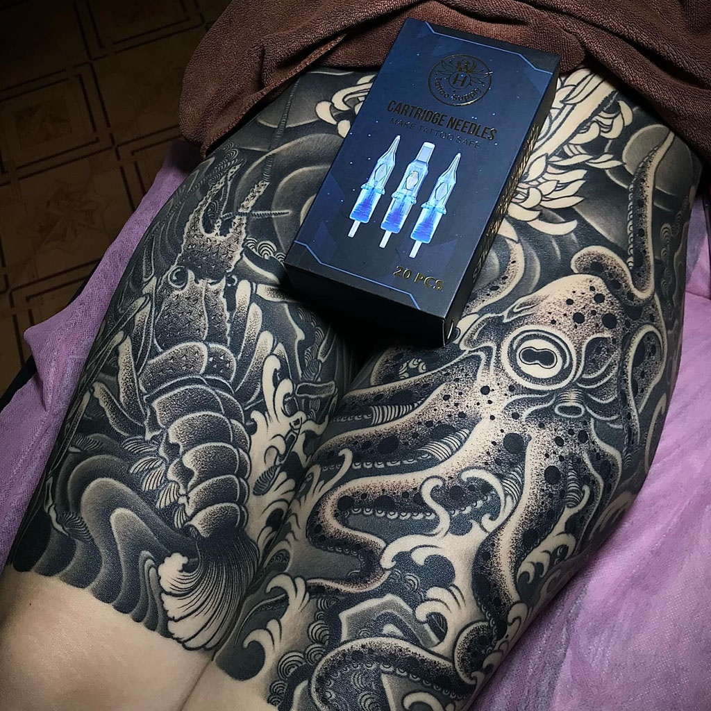 Kim xăm đầu đạn HO CARTRIDGE máy pen tattoo 1 hộp 20 chiếc