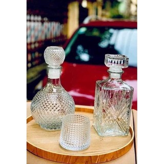 BÌNH ĐỰNG RƯỢU PHA LÊ THỦY TINH
