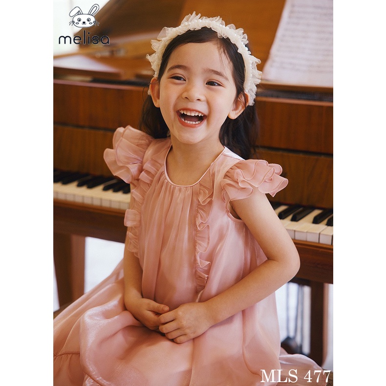 Đầm bé gái công chúa tơ hồng óng ánh Melisa