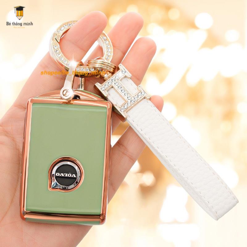 Ốp khóa xe ô tô Volvo xc60 key case s90 car s60xc40  xc90 v60 sang trọng