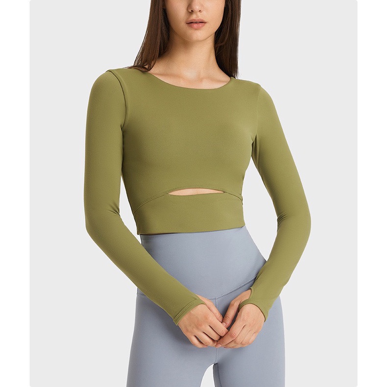 Áo crop DT hở bụng Lulu