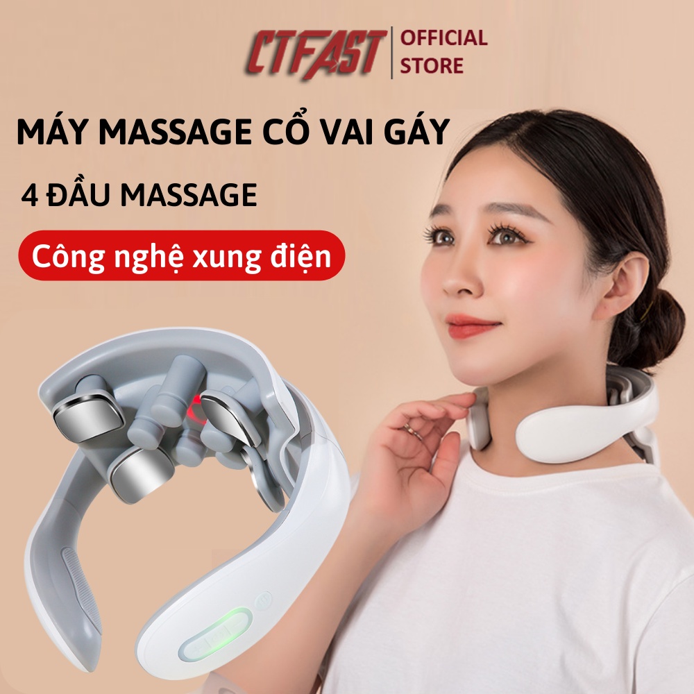 Máy massage cổ vai gáy CTFAST H88, ứng dụng công nghệ xung điện 5 chế độ và 15 cường độ hỗ trợ giảm đau