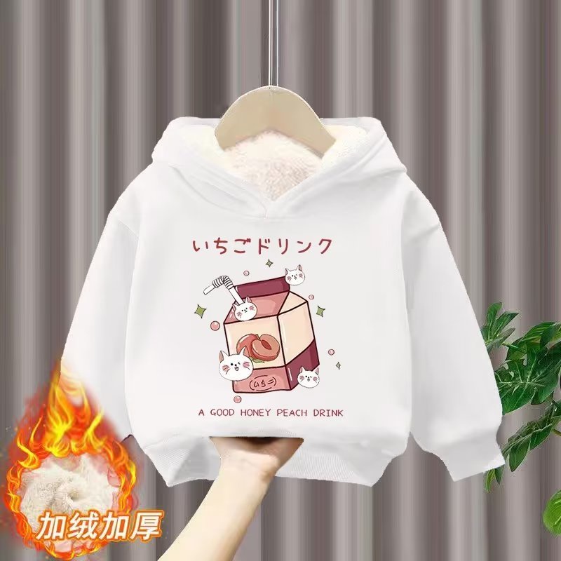 Áo Hoodie Tay Dài Dáng Rộng Thời Trang Mùa Xuân Cho Bé Gái