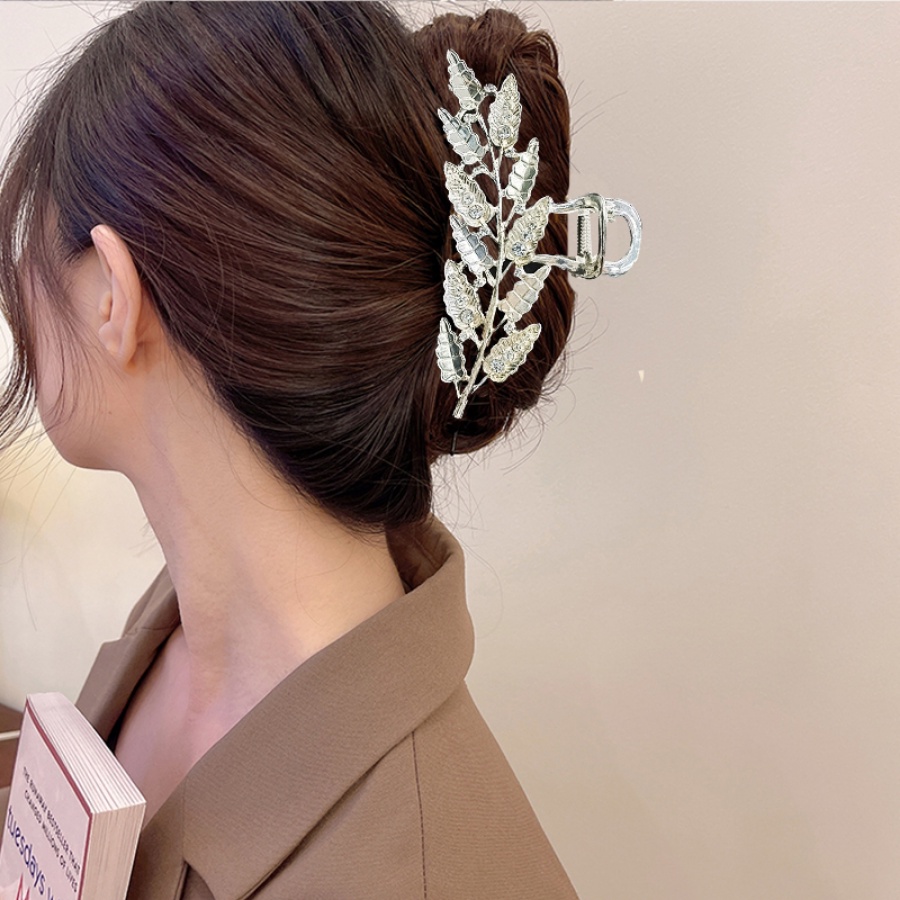 Kẹp Tóc Đính Đá Kim Loại Lấp Lánh Thời Trang Hàn Quốc Cho Nữ