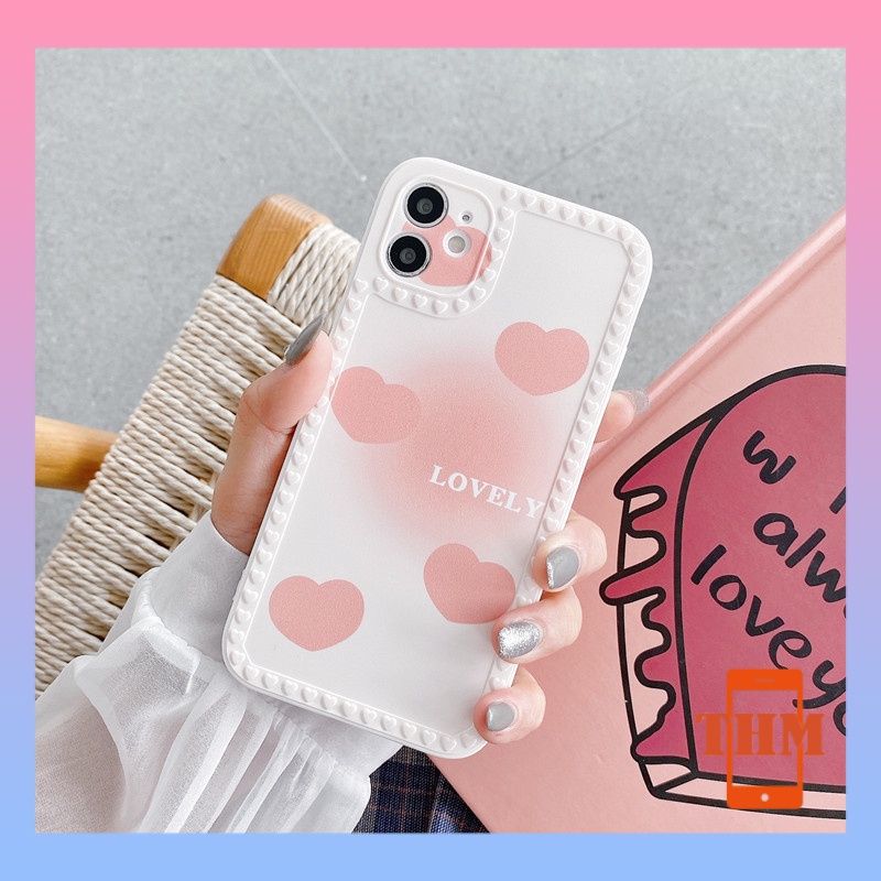 Ốp lưng Điện Thoại Hình Trái Tim Hồng Cho 6/6plus/6s/6splus/7/7plus/8/8plus/x/xr/xs/11/12/13/pro/max/plus/promax-3023