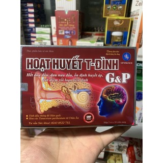 Hoạt huyết T-Đình G&P – Ổn định huyết áp xơ vữa động mạch, tai biến mạch máu não