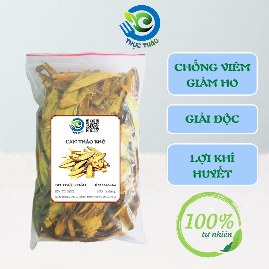 Cam thảo thái lát 100g