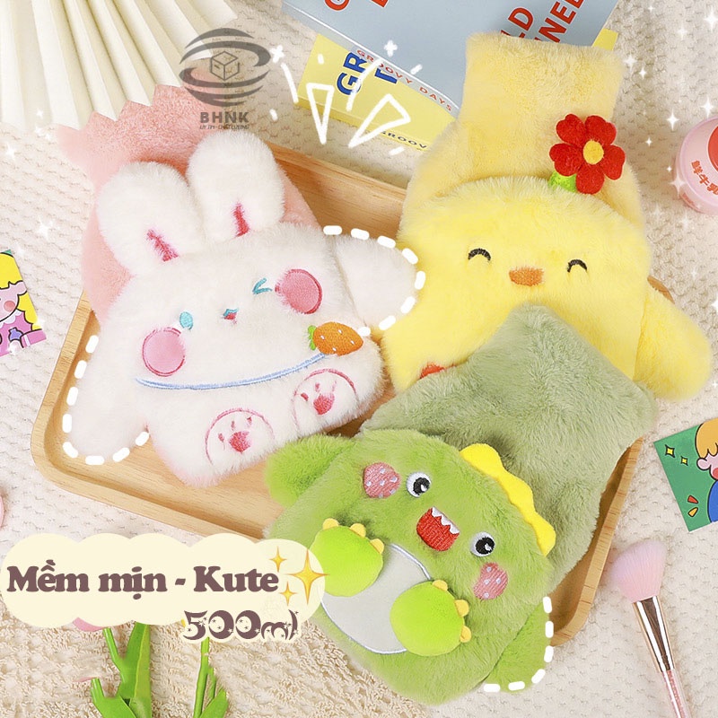 Túi chườm nóng lạnh bụng kinh hoạt hình dễ thương 400ml