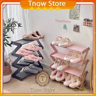 Kệ để giày 🔥FREESHIP🔥 kệ giầy dép 4 tầng kiểu ziczac đa năng tiện lợi