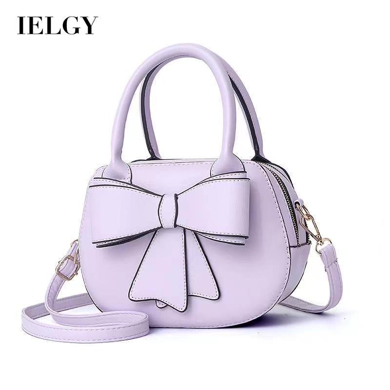 Túi Đeo Chéo Khóa Kéo Đôi Đính Nơ Thời Trang Dành Cho Nữ