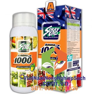 Amino 1000 – phân bón lá giúp phục hồi cây, kích thích ra rễ, ra hoa, đậu quả chai 500ml