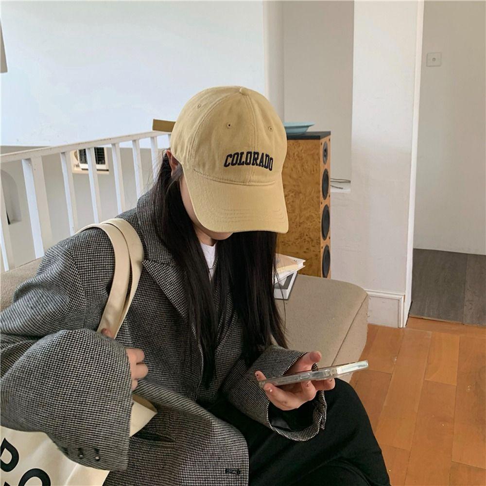 Mũ Lưỡi Trai Cotton Phong Cách Hàn Quốc Thời Trang Mùa Hè Cho Nữ