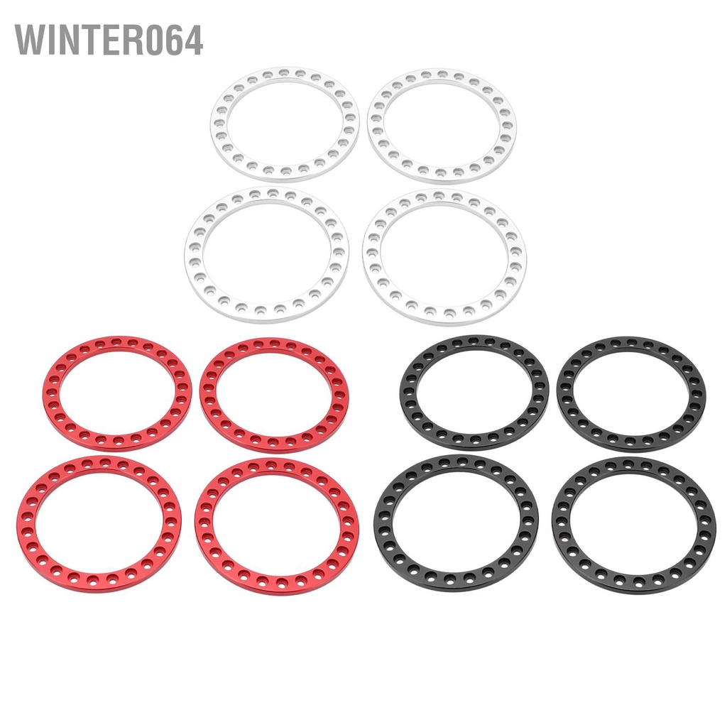 Winter064 4 cái Bánh xe bên ngoài Vòng hạt nhân bằng nhôm hợp kim Vành vòng cho Trung tâm bánh VP 1.9 inch