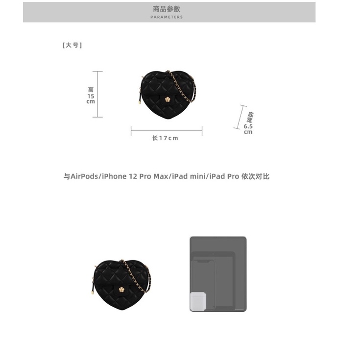 Túi đeo chéo/ kẹp nách Nretro trái tim cao cấp