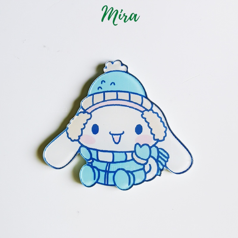 Ghim Cài Thỏ Trắng Dễ Thương, Huy Hiệu Acrylic, Pin Cài Áo, Trâm Cài Balo Đi Học Cực Cute Mẫu Tự Chọn MIRA-GC00810