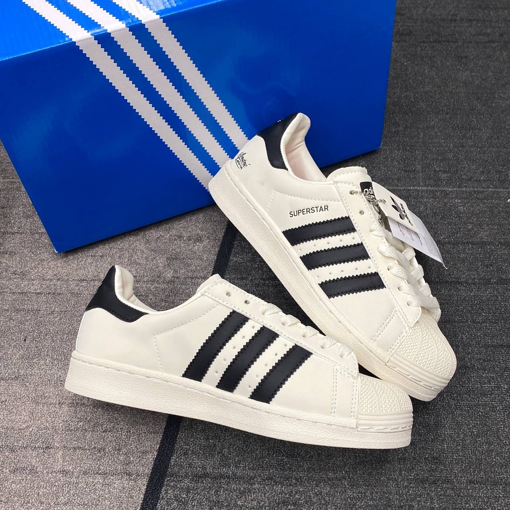 Giày Adidas Superstar bản mới nhất 2022, giày Superstar bản cao cấp full phụ kiện