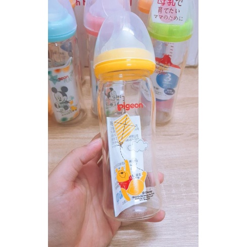 Bình sữa pigeon thủy tinh Nhật 240ml-160ml