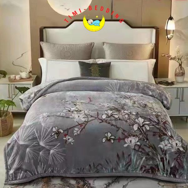 Chăn nhung tuyết cho người lớn ấm áp, sang trọng kích thước 2x2,3m, nặng 4kg - Timibedding
