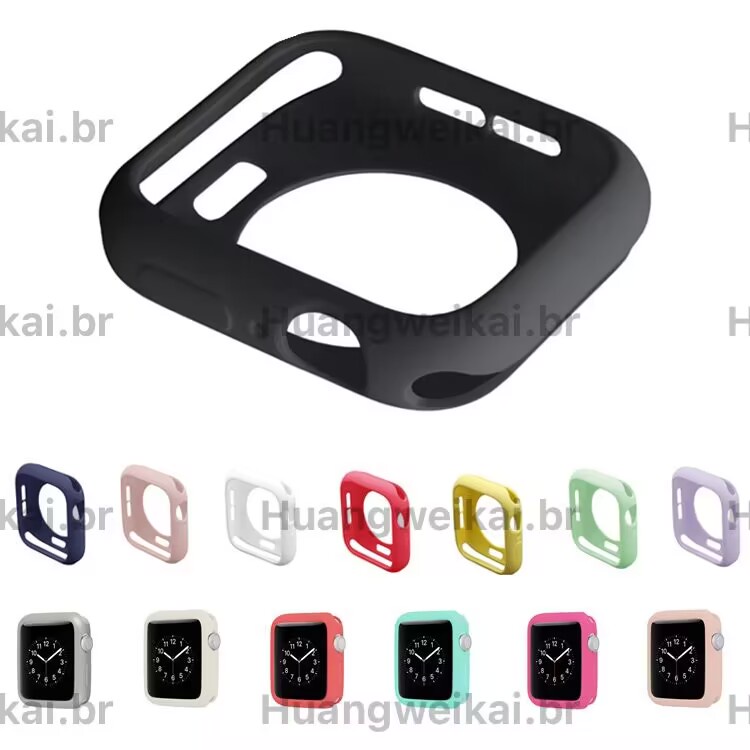 Ốp Điện Thoại Silicon Màu Kẹo Cho Đồng Hồ Thông Minh Ap watch series 4 5 6 7 8 se h10 mt8 hw8 t500 w17 w27 pro max ht99 x8 42 / 44 / 45mm